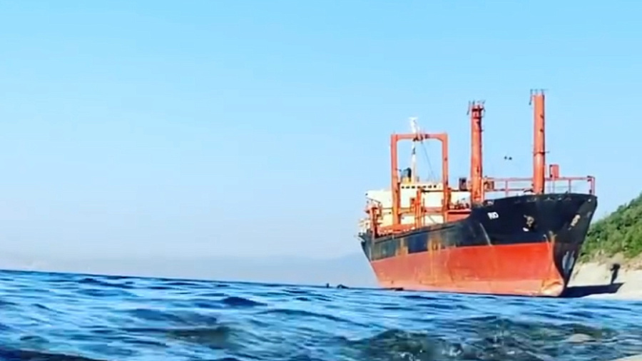 «Наше судно не продается!»: владельцы сухогруза «RIO», прибитого к берегу Новороссийска, прокомментировали объявление на «Авито»