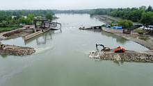 Стали известны сроки завершения строительства временной дамбы на месте рухнувшего Федоровского гидроузла в Краснодарском крае