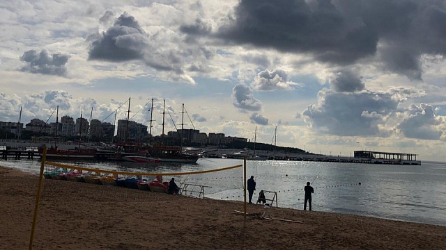 В Геленджике и на курортах Краснодарского края в середине недели ожидаются  дожди и порывистый ветер