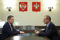 Юрий Бурлачко и Сергей Усенко обсудили подготовку к ежегодному отчету КСП