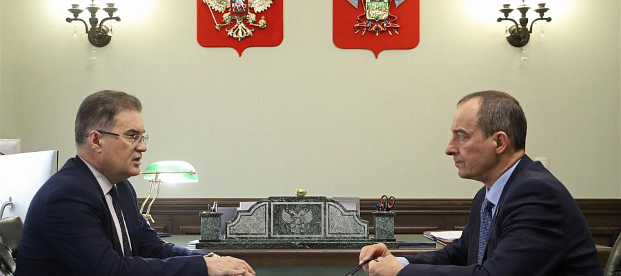 Юрий Бурлачко и Сергей Усенко обсудили подготовку к ежегодному отчету КСП