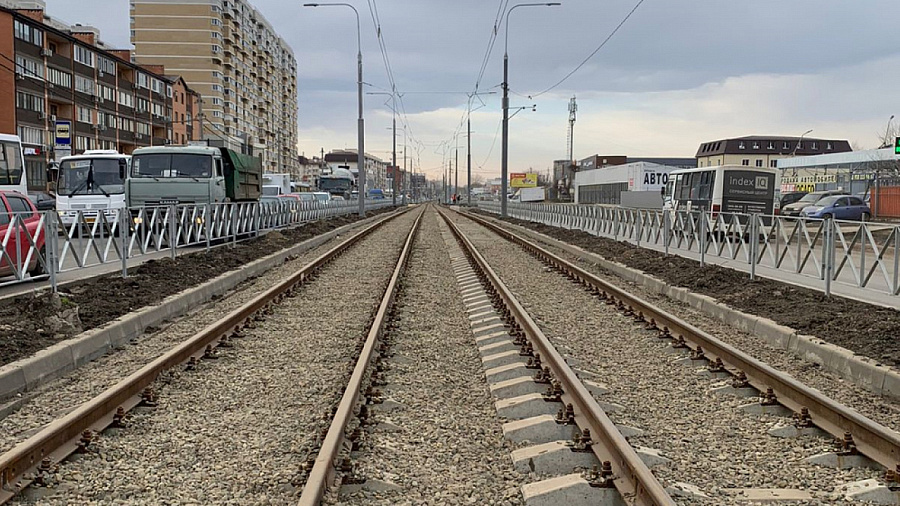 Мэр Краснодара Андрей Алексеенко назвал дату, когда запустят трамваи на улице Московской 