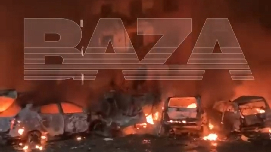 Порядка 15 машин сгорели, ещё 25 пострадали в поселке Новая Адыгея во время атаки БПЛА 