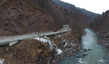 В Адыгее укрепят горный участок трассы А-159 на подъезде к Кавказскому заповеднику