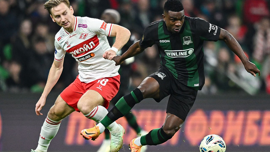 «Краснодар» минимально обыграл   московский «Спартак» и остался лидером РПЛ 