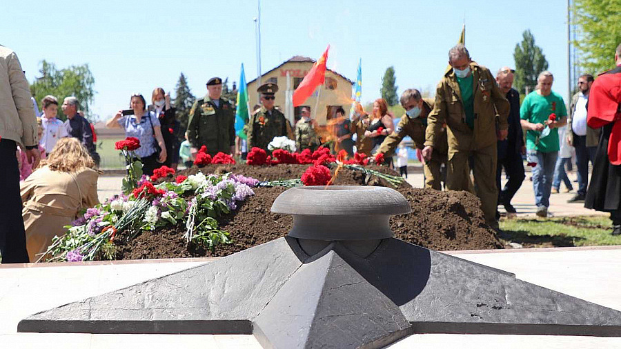 В Краснодарском крае перезахоронили останки 22 советских солдат 