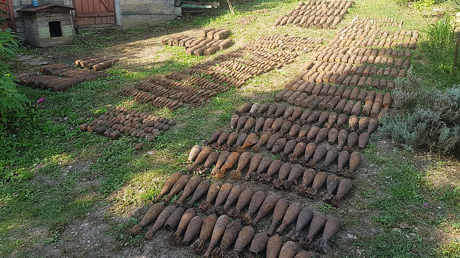 Жители хутора в Краснодарском крае при строительстве времянки обнаружили 780 снарядов времен ВОВ
