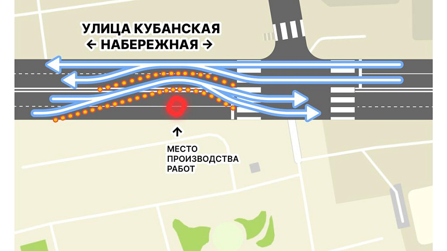 В Краснодаре перекроют движение на Кубанской Набережной 