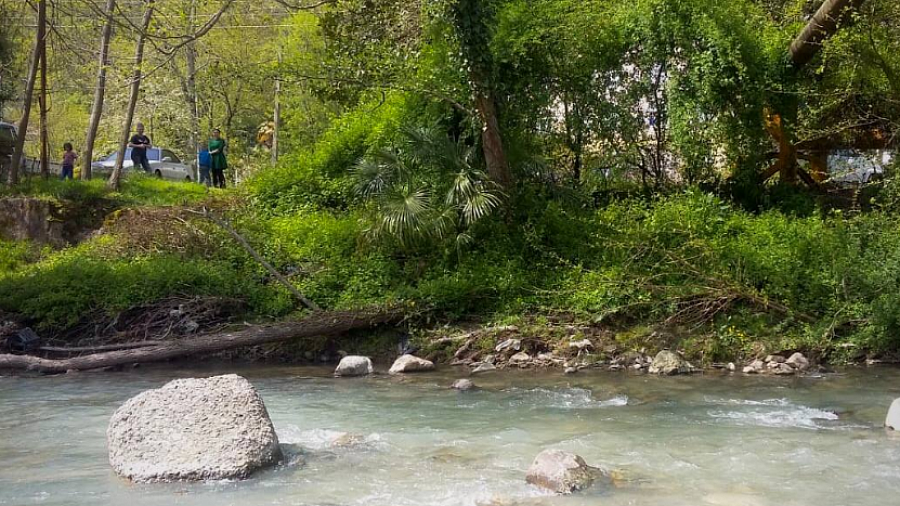 В Сочи мужчина во время прогулки с семьей упал с парапета в горную реку