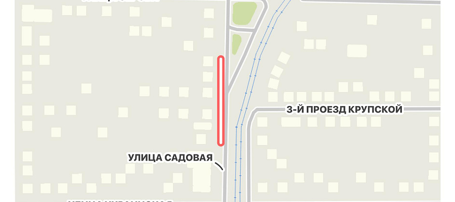 В Краснодаре на улице Садовой частично ограничили движение