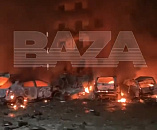 Порядка 15 машин сгорели, ещё 25 пострадали в поселке Новая Адыгея во время атаки БПЛА 