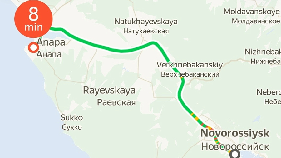 Из Анапы в Новороссийск. На Кубани запустили междугороднее такси