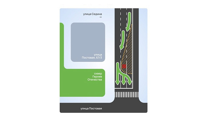 На улице Седина в Краснодаре ограничат движение на три дня