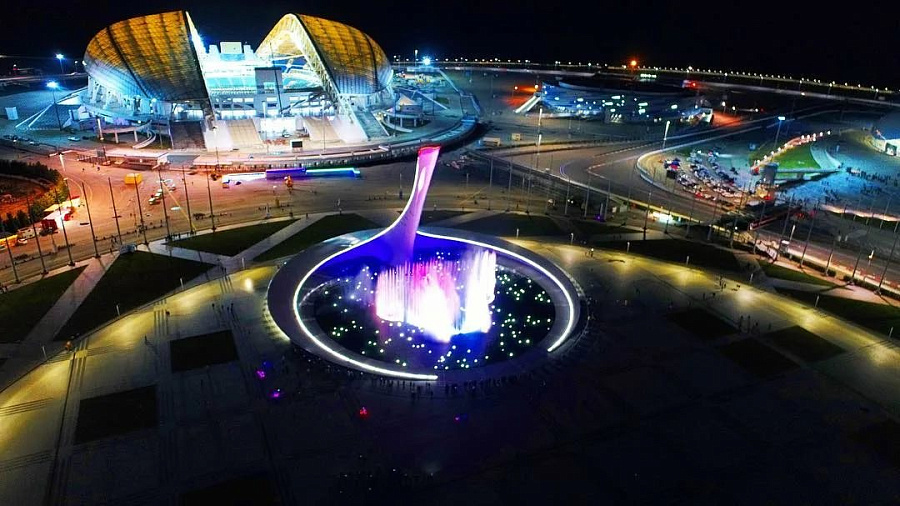 В Сочи светомузыкальный фонтан в Олимпийском парке представит новую программу