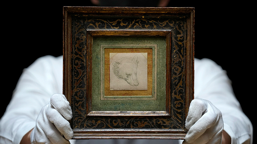 На куске бумаги 7 х 7 см. Рисунок карандашом Леонардо да Винчи ушел с молотка за 12 млн долларов