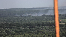 В Северском районе Кубани горит более 2 гектаров леса 