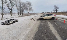 На Кубани в ДТП на встречной полосе погиб 49-летний пассажир