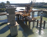 Техническая готовность нового Яблоновского моста составляет 50%
