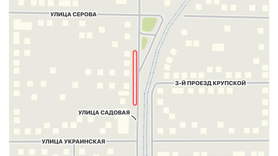 В Краснодаре на улице Садовой частично ограничили движение