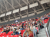Команды коррекционных школ Краснодара посетили главный матч ПБК «Локомотив-Кубань» в сезоне