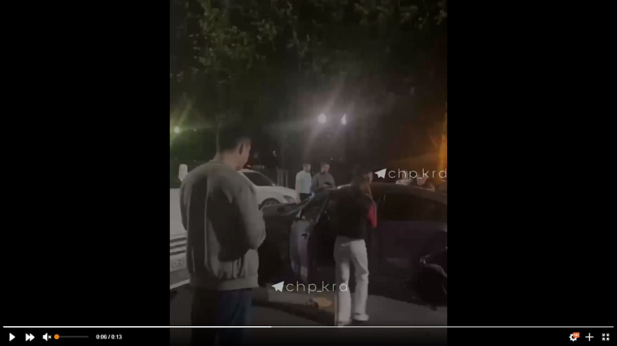 Появилось видео массового ДТП в центре Краснодара