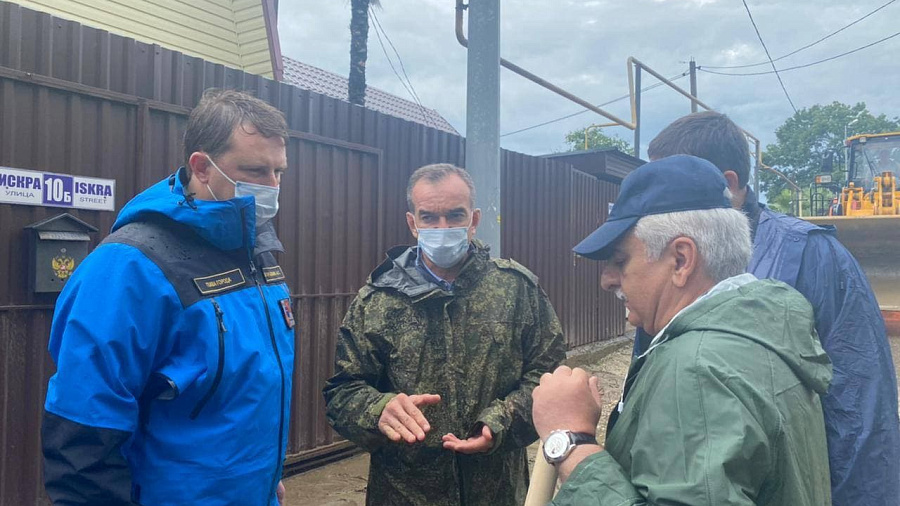 Губернатор Краснодарского края Вениамин Кондратьев прибыл в Сочи для осмотра пострадавших от ливней с грозами зон