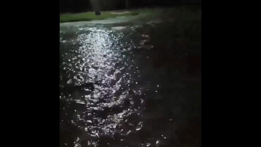 Жительница Темрюкского района пожаловалась на реки воды, текущие с полей. Видео