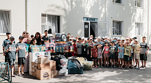 Благотворительный Фонд  «Новая Кубань» принял участие в гуманитарной акции  по обеспечению школьной формой и учебными принадлежностями  детского дома, эвакуированного из Донбасса.