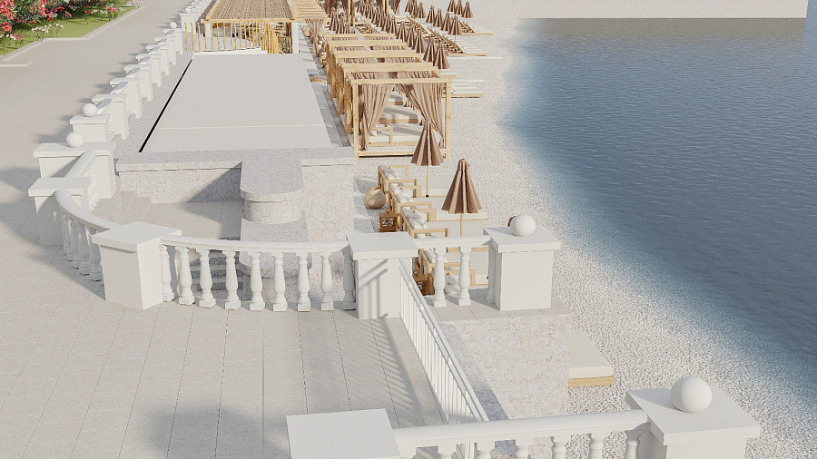 Стало известно, как будет выглядеть после реконструкции пляж «Цирк» в Сочи