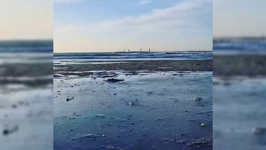 Очевидцы сняли на видео «кипящее» море у берегов Анапы